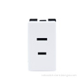 2 Pin Power Outlet Modular sockets Italy white